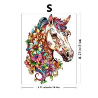 Rompecabezas De Madera Con Forma De Caballos Coloridos Juego De Puzzle Dificil Regalos Para Cumpleaños Para Niños Y Adultos - details 7