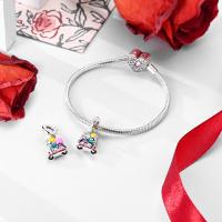 Encanto De Plata De 925 Para Pulsera Con Barco De Paseo Y Corazón Joyería Fina Para DIY Regalo Con Cuentas De Papel Y Rosas - details 182