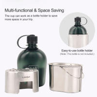 Juego De Cocina Para Camping Con Taza De Acero Inoxidable Y Olla Colgante Para Estufa De Madera Para Supervivencia Al Aire Libre Senderismo Picnic - details 4