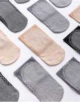 BONAS 5pcs Calcetines De Nylon Ultrafinos Para Mujer Resistente Al Desgaste Verano Alto Elasticidad Antideslizante Calcetines De Tobillo - details 4