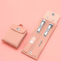 Juego De Cortauñas Portátil Para Viaje Herramientas De Manicura Y Pedicura Cortauñas Aparato Para Oídos Y Acrílico Verde Oscuro Rosa - details 7