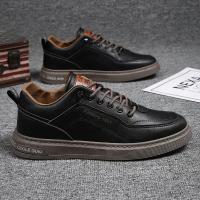 Zapatos Casuales Para Hombre De Color Sólido Y Moda Portátiles Cómodos Planos Antideslizantes Y Resistentes Al Desgaste Deporte Con Suela De Cuero Viscosa Talla Verdadera - details 10
