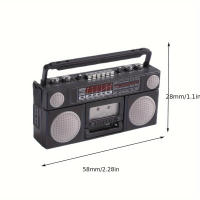 Muñeca De Radio Clásica Para Casa De Muñecas Modelo Miniatura De Simulación Retro Regalo Ideal Para Niñas Y Niños - details 4