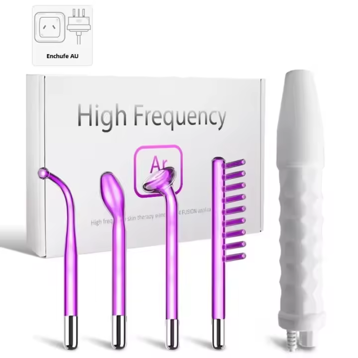Máquina De Facial de Alta Frecuencia DARSONVAL CON Argón Luz Violeta Morada Eliminador De Acné Y Masajeador Para El Cuidado De La Belleza - 1