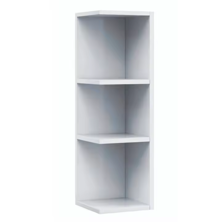 Estantería de baño rinconera Noa 3 estantes blanco 65x20x21 cm - 1