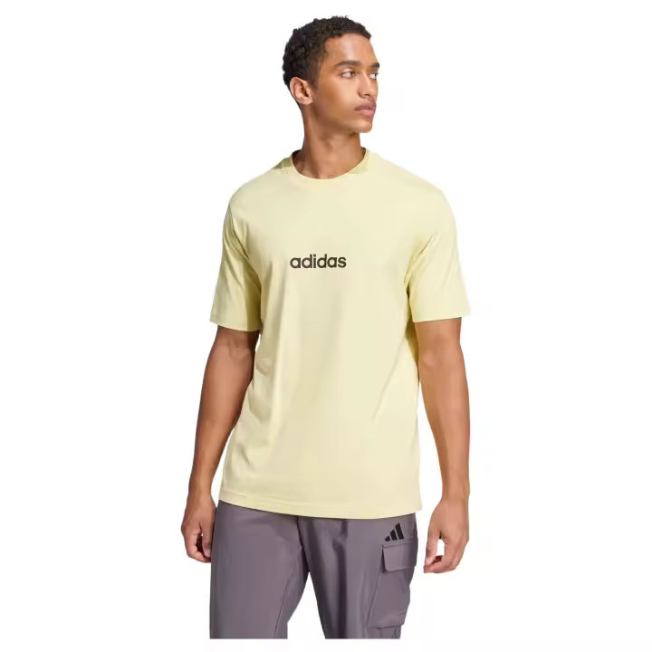 Camiseta de Manga Corta Adidas  para hombre en color amarillo - 1