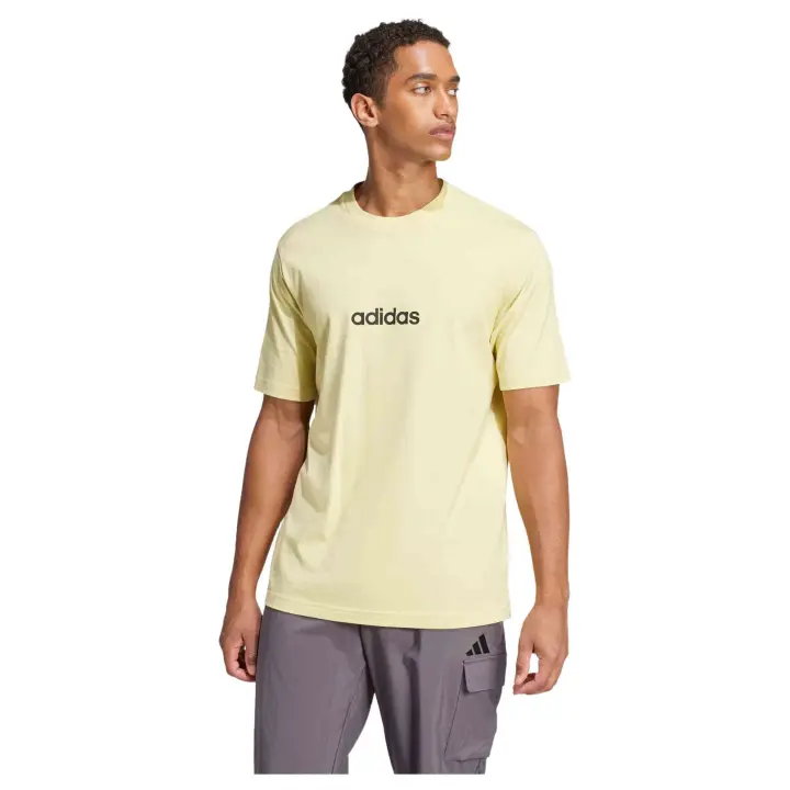Camiseta de Manga Corta Adidas  para hombre en color amarillo - 1