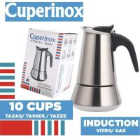 Cafetera Italiana Cuperinox para Inducción 2, 4, 6,10 y 12 Tazas Exprés Gas y Vitrocerámica Inox Lavavajillas - details 9