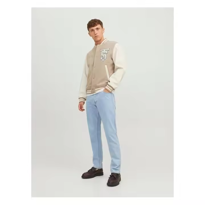 JACK & JONES - Pantalones Vaqueros para hombre JJICHRIS Jjoriginal SQ 738 - Azul Denim - 1