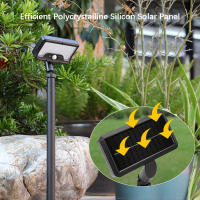 Lámpara De Pared Solar Con 92 LEDs Luz Rotativa De 360° Impermeable Para Jardín Y Camping Con Sensor De Movimiento Y 4 Modos De Iluminación - details 1