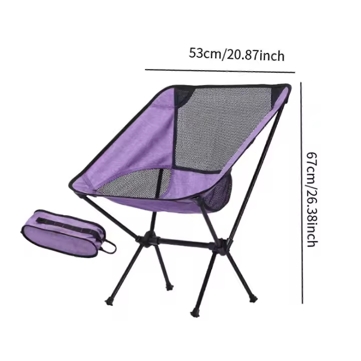 Silla de camping plegable Plegable ligera silla plegable para Parque barbacoa patio trasero - 1