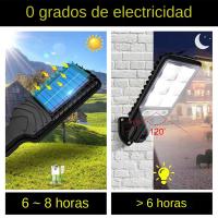 Luz De Pared LED Solar Exterior Con Inducción Por Movimiento Humano Impermeable Para Jardín Terraza Garage Courtyard Y Iluminación De Calle - details 4
