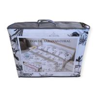 Mercatienda.es Sábanas de Coralina Térmicas -150x200cm- Tacto Suave Doble Perchado 200grs - Lena Gris. - details 6