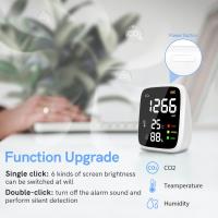 Detector de CO2, sensor de CO2 para el hogar de 400 a 5000 ppm, medidor detector de CO2 3 en 1, monitor de calidad del Aire con función de autocalibración para Restaurante de hotel de Oficina - details 0