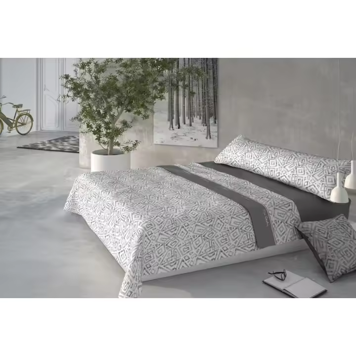 Juego de Sábanas Pierre Cardin CORALINA MARMOL Gris Cama de 150 - 1