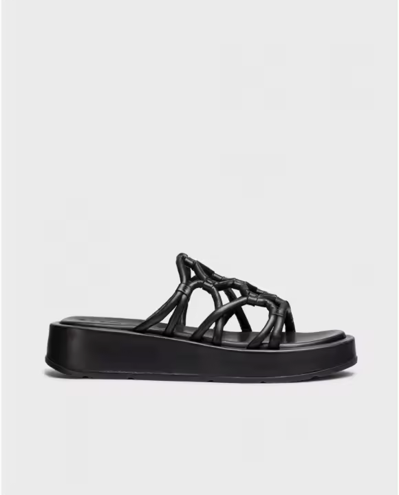 Wonders Sandalia Cuña Eladia Negro - Sandalias de Cuña Cómodas y Elegantes - 1