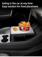 Tablero De Comedor Para Tesla Model 3 Y Soporte De Comida Y Bebida Para Consola Central Accesorio De Coche ABS+Silicona 2021-2023 - details 1