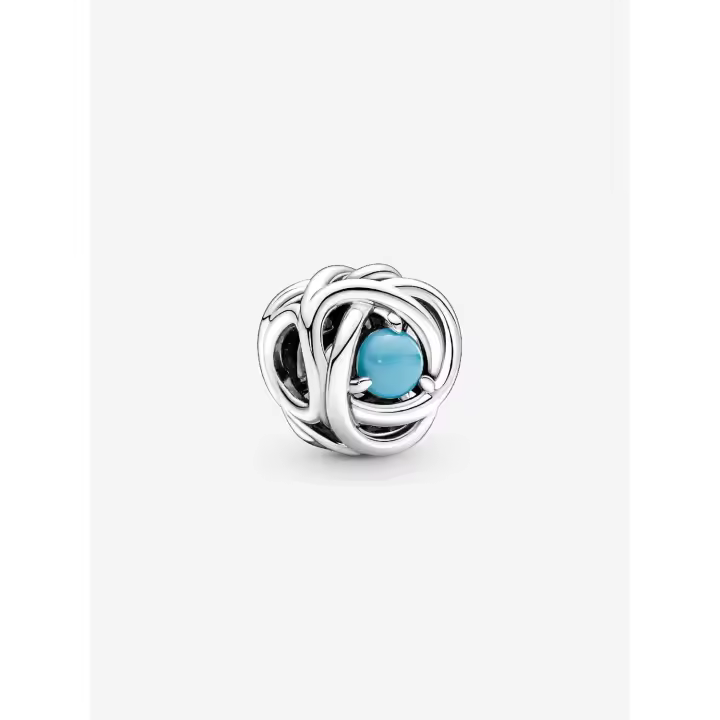 Pandora - Charm Círculo de Eternidad Azul Turquesa de - 1
