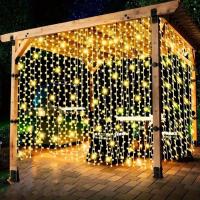 Luces De Cortina LED Con Control Remoto Y USB Para Decoración De Hogar Fiesta Boda Pared Ventana Halloween Navidad - details 7