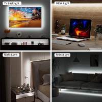 Tira De LED COB Zigbee USB 5V 1m 2m 3m Calor Natural Blanco Para Iluminación De TV Armario Decoración De Habitación Compatible Con Alexa/Google Assistant - details 4