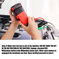 Kit De Arranque De Saltar Para Herramientas Eléctricas Milwaukee M18 Cable De Poder 8AWG Igniter De Batería De Coche Emergencia Automotriz - details 5
