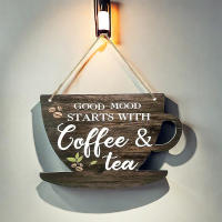 Cartel De Madera Para Café Y Té Decoración Rustica Para Cocina Y Comedor Bar De Café Estilo Americano Adorno Para Pared Del Hogar - details 1