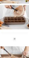 1Pc Molde Para Pastel De Lámina De Aleación De Hierro Ecológico Antiadherente Para Hornear Brownies Panes Y Postres Cuadrado - details 5