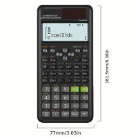 Calculadora Científica Multifuncional 417 Funciones Diseñada Especialmente Para Exámenes De Estudiantes Y Trabajo En Oficina Material Plástico Fuente De Poder Batería - details 4