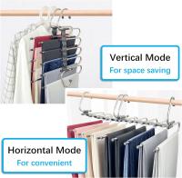 2 pack closet, multiple layers, multiple uses, trouser shelf organizer (2 pack) - details 1