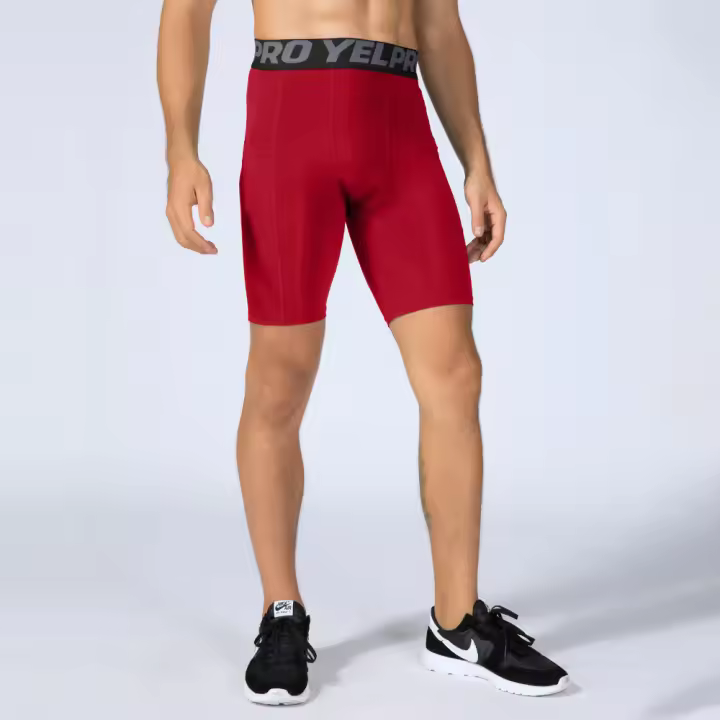 2024 mallas cortas de compresión para correr para hombre, mallas deportivas de secado rápido para gimnasio, pantalones cortos para correr, ropa interior masculina, pantalones cortos deportivos - 1