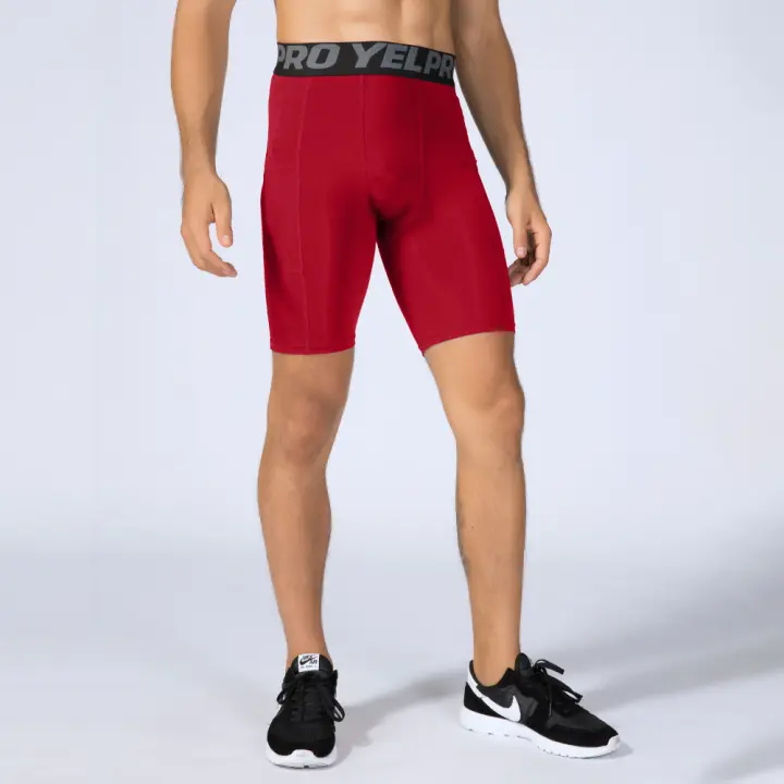 2024 mallas cortas de compresión para correr para hombre, mallas deportivas de secado rápido para gimnasio, pantalones cortos para correr, ropa interior masculina, pantalones cortos deportivos - 1