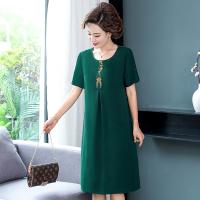 Vestido Midi Vintage De Verano Para Mujer Madura Con Bordado Casual Sólido Suéter Elegante Bodycon Para Fiesta Vestidos - details 6