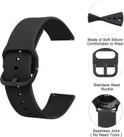 Correa De Reloj De Silicona Ajustable Para Samsung 20mm 22mm Correa De Piel Suave Para Hombres Y Mujeres Reemplazo De Pulsera - details 3