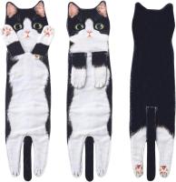 Divertidos Gatos Toalla de Mano-Decoración Gato Toalla Colgantes para Baño Trapos de Cocina-Animal Absorbente suave Toallas-regalos Graciosos Para Originales Mujer Amantes de Los Gatos-Blanco Negro - details 1