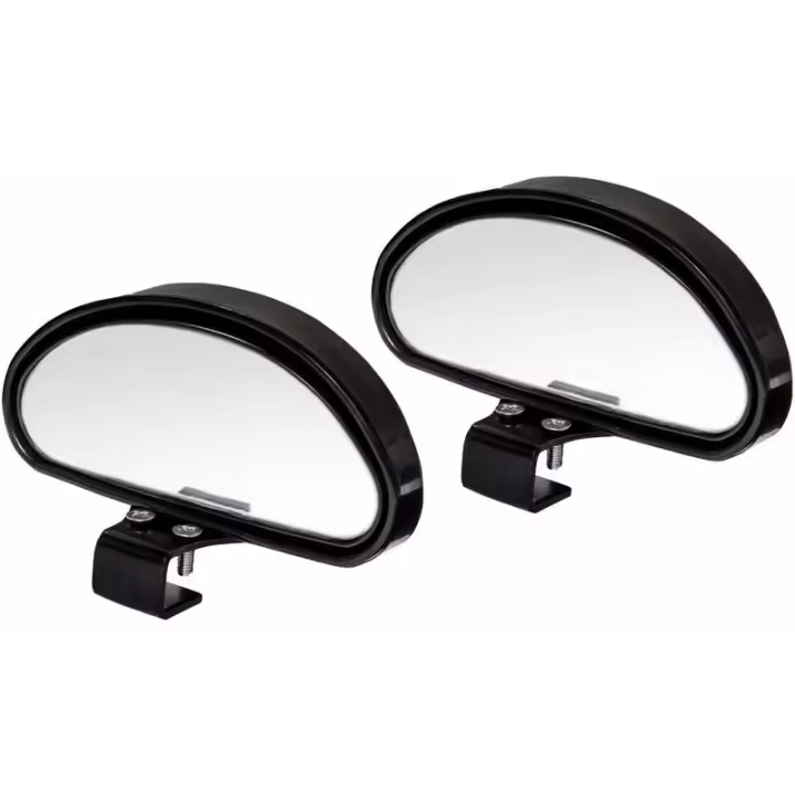 Espejo retrovisor de conducción acompañado Espejo de punto ciego Espejo de punto ciego Espejo retrovisor de conducción acompañado para todos los automóviles - Espejo convexo Ángulo ajustable (2 piezas) 150 mm * 55 mm -Versailles, Sunny - 1