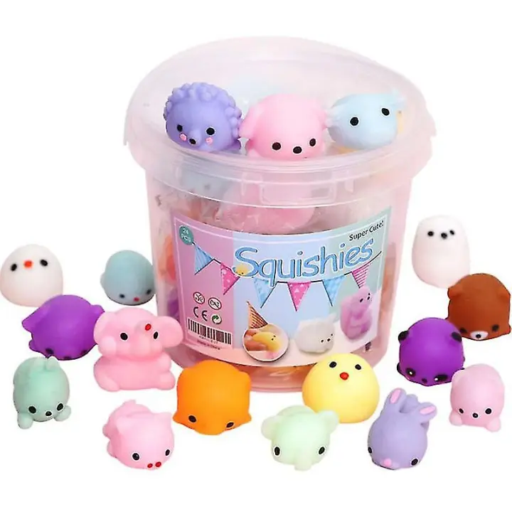 24pcs Squishy Toy Cute Animal Antistress Ball  Mochi Toy Stress Relief Toys - 1