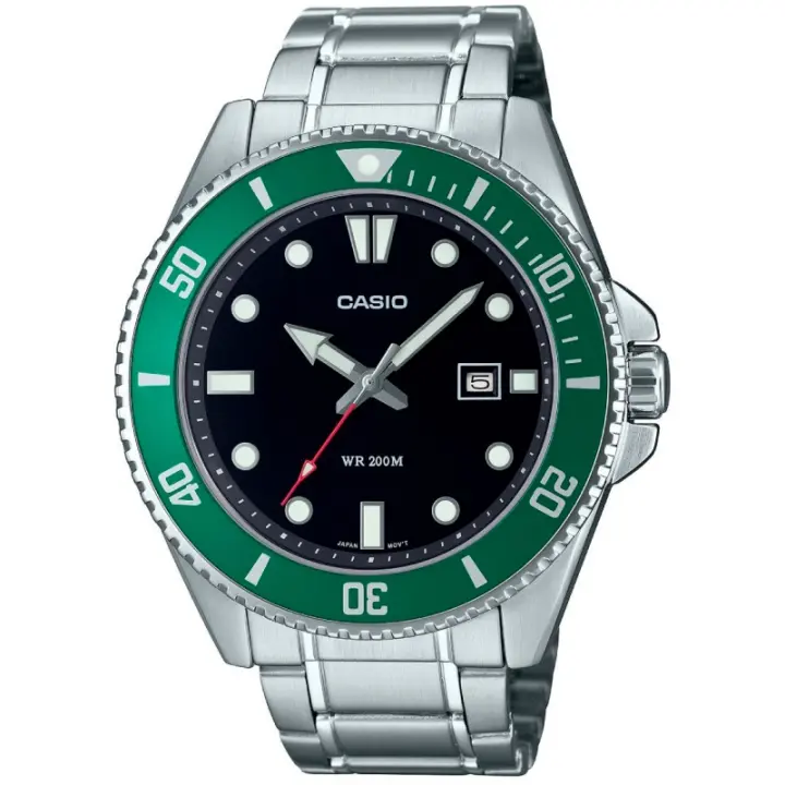 Reloj De Pulsera Casio Mdv-107d-3a Para Hombre Acero 200m - 1