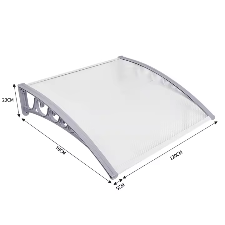 Marquesina transparente Marquesina para puerta de entrada Marquesina para puerta Marquesina arqueada - 1