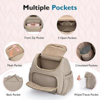 Bolsa de pañales para Mamá, mochipa para pañales, mochila para Mamá, mochila de viaje para Mamá, cambiador con bolsillo lateral - details 2