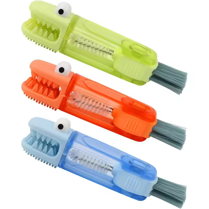 4 in 1 Cup Lid Cleaning Brush 3pcs Multifunctional Cleaning Brush Portable Crevice Cleaning Brush Set for Bottle Gap Tight Spaces - 1