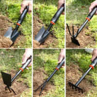 Shovel/Hoe/Rake De Hierro Multifuncional Para Jardinería Herramienta De Plantación Doble Cara Para Rascar Plantar Y Transplantar - details 4