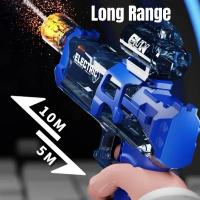 Pistola De Agua Eléctrica Automática Simulada Con Chispa Alta Presión Juegos De Lucha Exterior Playa Piscina Regalo Para Niños - details 4