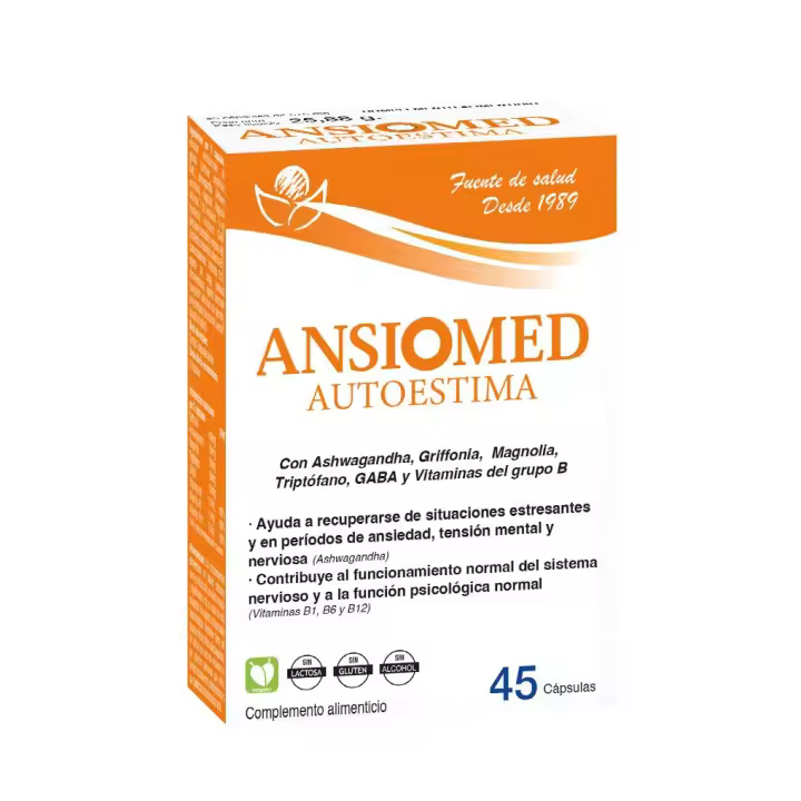 Ansiomed Autoestima 45 cápsulas: Incrementa la confianza y mejora tu autoestima de manera natural. - 1