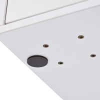 Decoración con iluminación LED y tocador de Espejo con Los laterales ajustables y Diseño retrácthil. Dimensiones: A100/H78/D40 cm (sin taburete). - details 5
