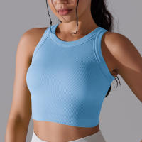 Sujetador Deportivo De 2 Niveles Para Mujer Sexy Yoga Alta Soporte Impacto Deporte Ropa Interior Correr Secado Rápido Top Deporte Gimnasio Con Almohadillas - details 9