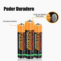EXTRASTAR - Packs de Pilas, Pilas AAA y AA de Alto Rendimiento de Carbón Gama Performance, Extrastar Batería Especial Duración / 0% Mercury para Juguetes Mandos Linternas Relojes Ratones - details 2