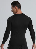 Camisetas De Compresión Para Hombres Para Actividad Física Y Ejercicio Con Manga Larga Capas Básicas Cómodas Y Activas - details 6