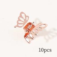 10pcs Clip Para El Cabello De Diseño De Mariposa Hueca Miniatura Clips Retro Para Fijar Las Bangs Decoración Para Mujeres Y Niñas Material De Aleación - details 6