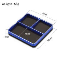 RS Bandeja Magnética Para Tornillos Y Gachas De Aluminio CNC 98*98*11mm Herramienta De Almacenamiento Para Modelos De Coche Barco Avión RC - details 7