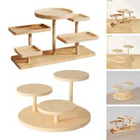 Soporte De Tres Niveles Para Pastel Múltiple Estante De Mostrador Para Fiesta En Casa Restaurante Mesa De Dormitorio Material Madera - details 2